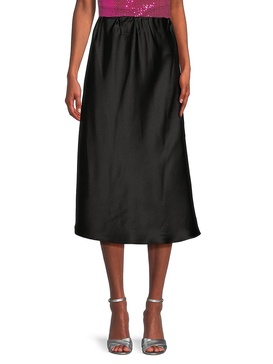 Satin Midi Skirt