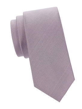 Gingham Stripe Silk Tie