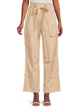 Ladeyn Wide Leg Linen Blend Pants