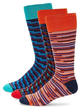 3-Pack Assorted Crew Socks