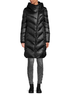 Faux Fur Lined Hooded Down Jacket