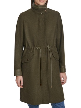 Chesme Wool Blend Anorak Coat