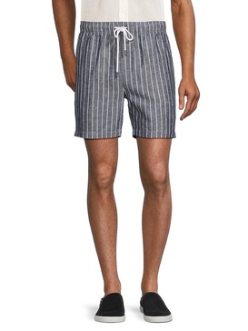 Air Striped Linen Blend Shorts