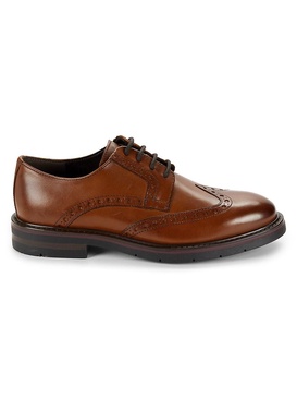 Ethan Brogue Leather Derby Shoes