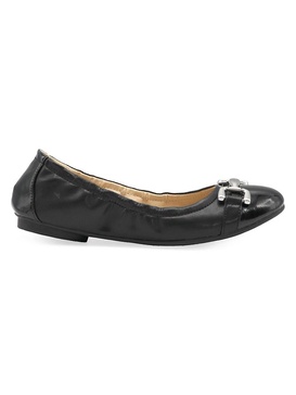 Cadeeno Faux Leather Ballet Flats