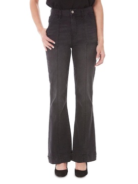 High Rise Cargo Flare Jeans