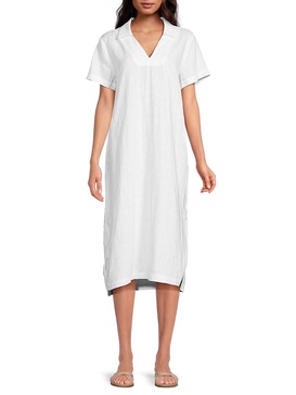 100% Linen Midi Shift Dress