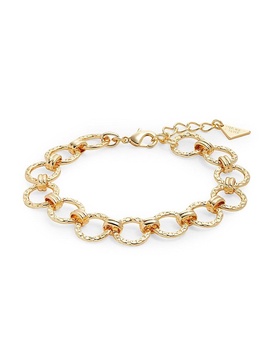 14K Goldplated Molten Chain Bracelet