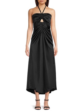 Paloma Pleated Halterneck Dress