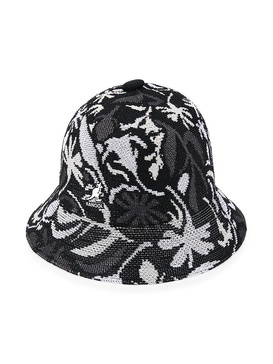 Leaf Print Bucket Hat