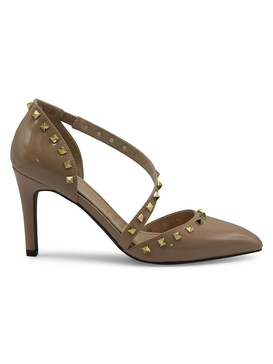 Newly Faux Suede Studded Pumps