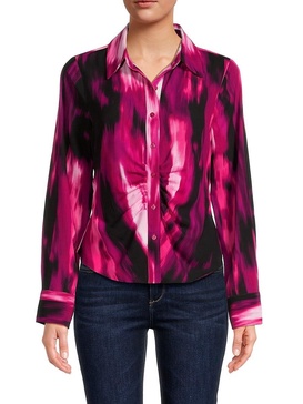 Abstract Button Down Shirt