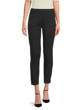 Mady Seam Front Slim Pull On Cropped Pants