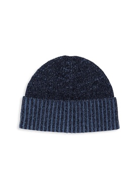 Cashmere Heathered-Knit Beanie