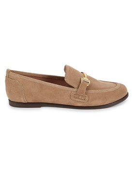 Morgan Leather Riding Bit Suede Loafers