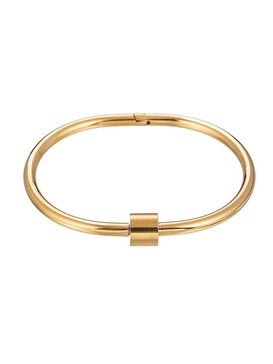 Luxe Tina Goldtone Screw Cuff Bracelet