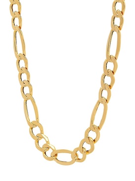 14K Yellow Gold Figaro Chain Necklace