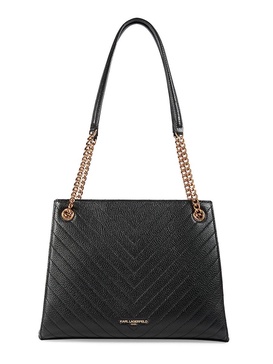 Charlotte Chevron Quilted Leather Shoulder Bag