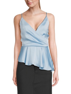 Peplum Satin Top