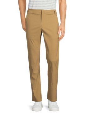 Solid Flat Front Pants