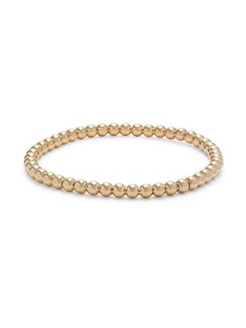 18K Goldplated Sterling Silver Beaded Bracelet