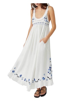 magda womens gauze long sundress