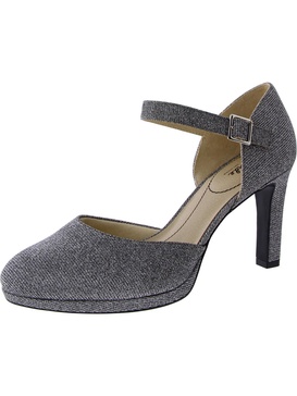 jean womens faux suede pumps mary jane heels