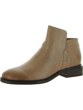 napoli womens leather zip up booties