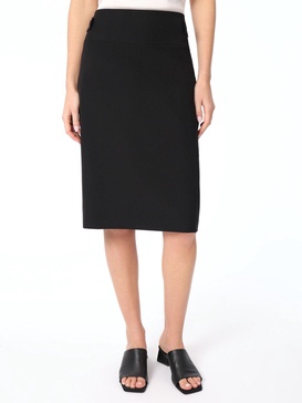 bi-stretch high-rise skirt