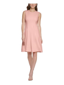 womens crepe a-line wear to work dress