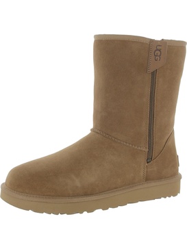 classic short bailey womens suede cozy winter & snow boots