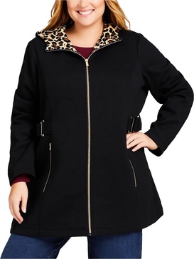 womens buckle heavy fleece jacket