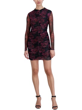 womens floral midi cocktail and party dress