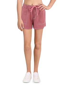 juniors womens cotton contrast stitch casual shorts