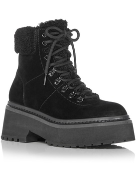 thea womens suede zipper winter & snow boots