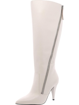 alessa 2 womens leather wide calf knee-high boots