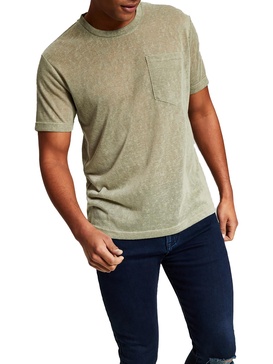 mens crewneck slub t-shirt