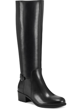 chaza womens stretch zipper knee-high boots