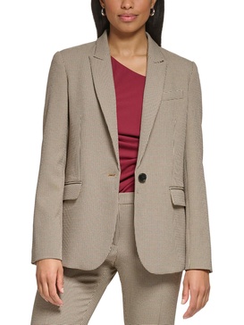 petites womens suit separate office one-button blazer