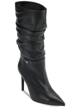 maliza womens leather slouchy mid-calf boots