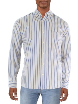 mens collar long sleeve button-down shirt