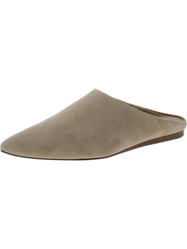 cay womens suede pointed toe mules