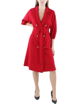 womens midi tie waist shirtdress