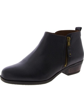 womens leather comfort booties