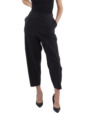 womens high rise knit cropped pants