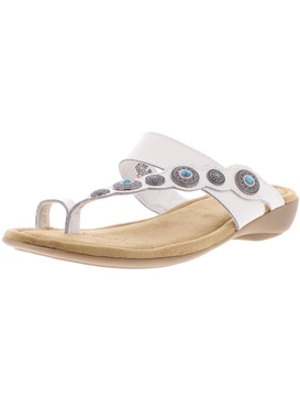 sasha womens slip on embellished slide sandals