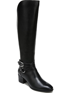 oakley womens wide calf faux leather knee-high boots