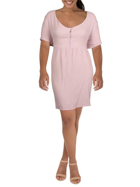 plus womens comfy short t-shirt dress