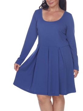 plus womens pleated textured mini dress