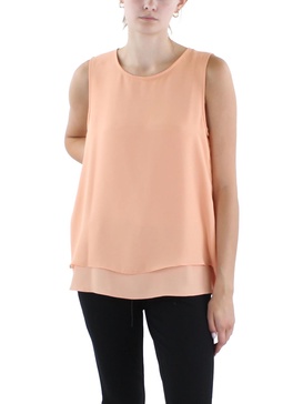 womens solid sleeveless blouse